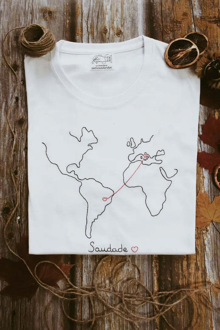 T-shirt lontani ma vicini mondo lecreazionidialessiadindin